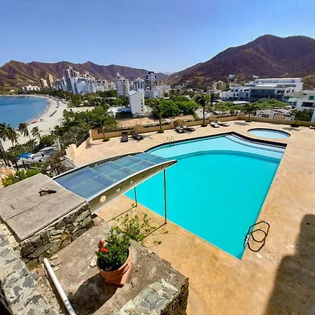 Apartamentos Hermosa Vista Al Mar Rodadero - Bedviajes Santa Marta  Exterior photo